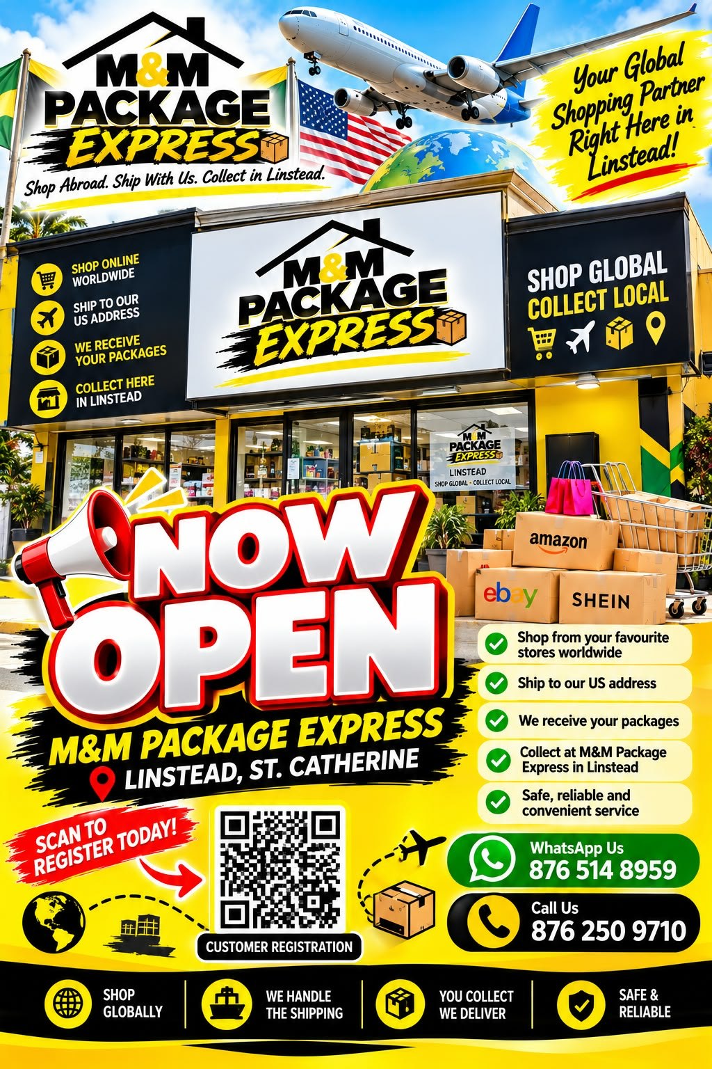 M&M Package Express: shop global, collect local in Linstead