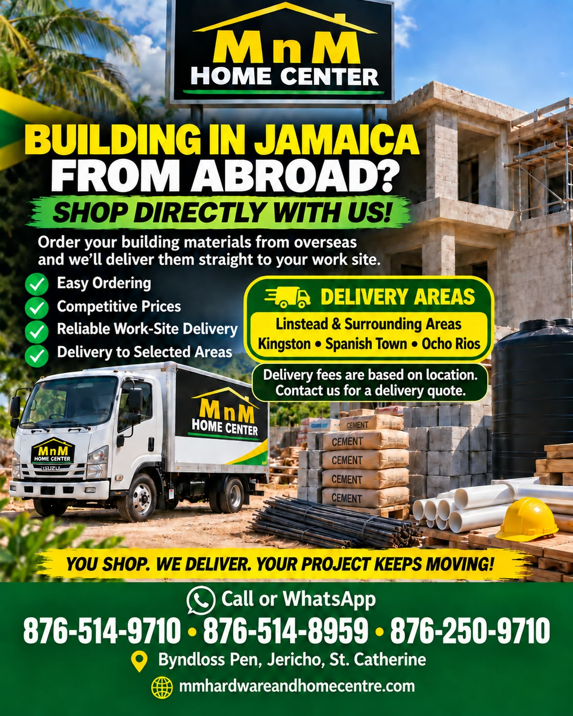 Order from overseas for delivery in Jamaica