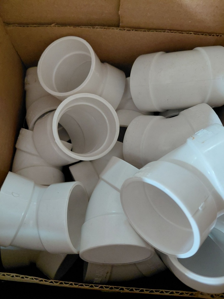 1 1/2" 45 PVC Bend DWV